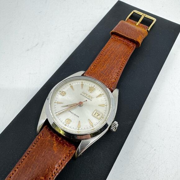 Rolex Accessories - Vintage 1950s ROLEX Oysterdate Precision 6494 Hand-Wind Wrist Watch